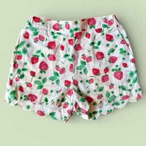 Crewcuts | Strawberry Print Elastic Waist Pull On Shorts |8 yrs